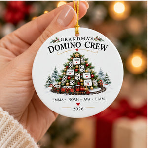 Personalized Grandma’s Domino Crew Christmas Ornament – Custom Grandkids Names Domino Family Holiday Keepsake 892198f3-9281-429c-8228-2c2a4c4e63a2-grandmas_domino_crew_mockup_3_hand_holding_1200.jpg