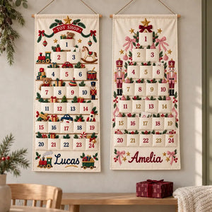 Personalized Christmas Advent Calendar, 24 Fillable Pockets, Reusable Christmas Wall Hanging, Home Countdown for Family Traditions 89271aae-f06f-43c7-a6b9-520ccb94b6d3-fvdfvfdvfd-3-.webp