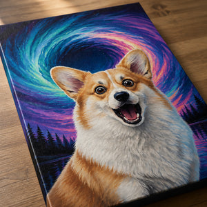 Custom Pet Portrait Canvas – Aurora Swirl Expressionist Style - Personalized Canvas 896721f6-af26-4844-974e-8c2d3e733eca.jpg
