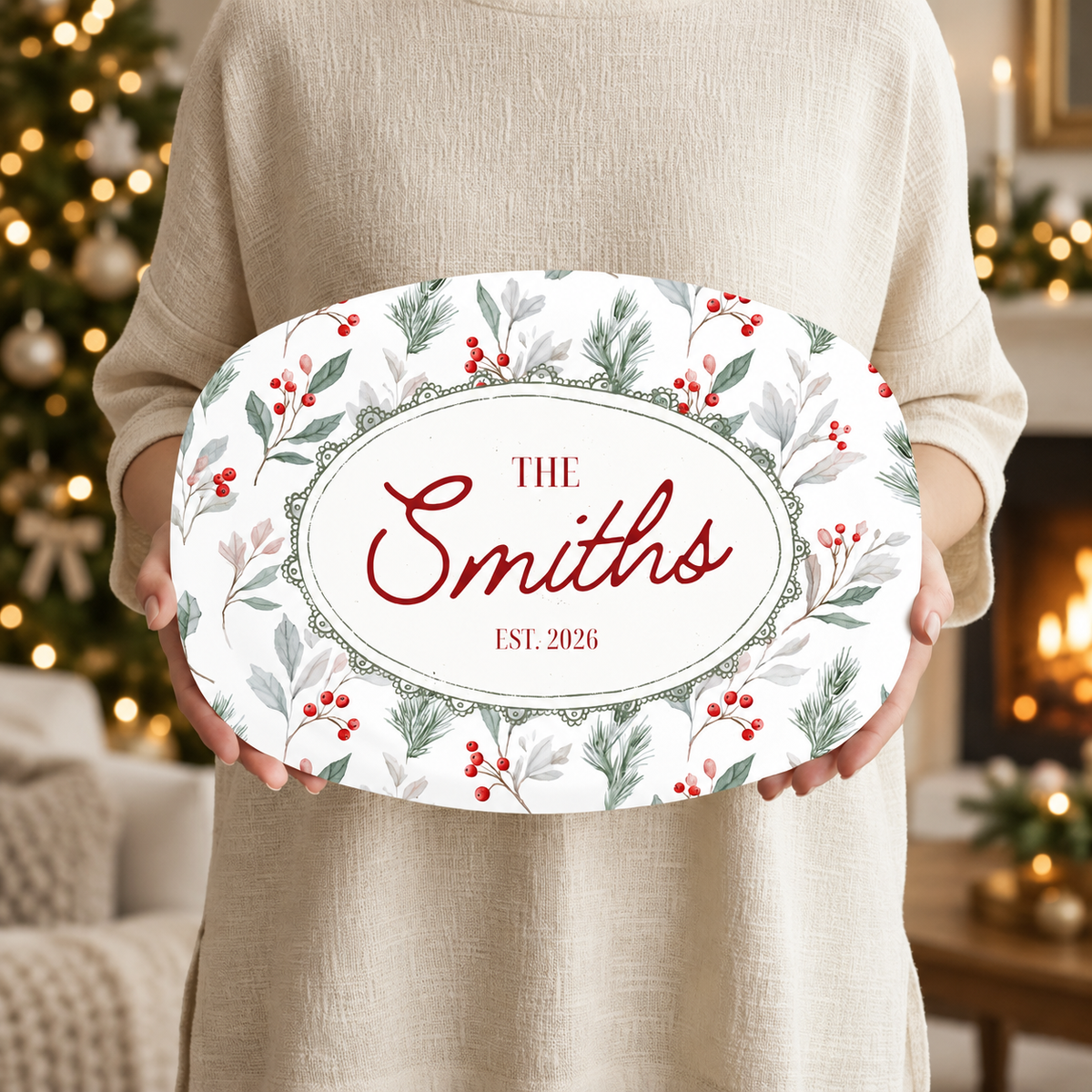 Personalized First Christmas as Newlyweds Platter, Holiday Cookie Plate, Just Married Christmas Gift, Couples Anniversary Serving Tray 89685934-4061-43aa-8c82-8f3a68c9e5b1-M-m-g-m-Gi-ng-sinh-gi-a-ph-ng-kh-ch.png