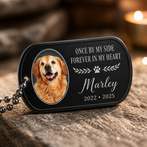 Pet Memorial Photo Dog Tag Necklace – Once by my side - Personalized Dogtag Necklace 8978962a-9024-4683-aac4-6b57ca870523.jpg