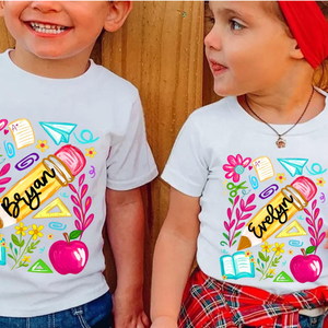Custom Name Boys Girls School Shirt, Personalized Back To School Kids Toddler, Pre-K Elementary Shirt, Preppy First Day Of School Shirt 8995d73c-45c9-4570-9440-99f9bf336d95-2.png