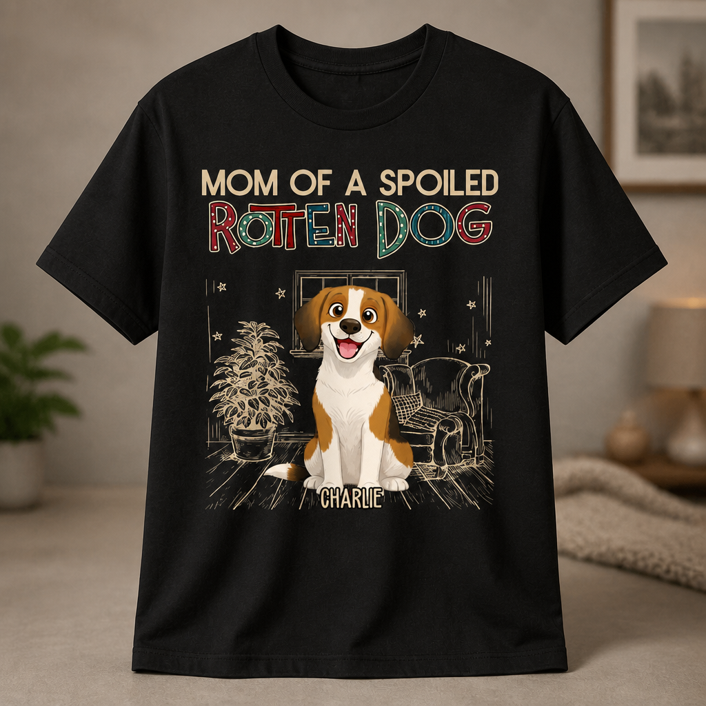 Mom Of A Spoiled Rotten Dog — Custom Pet Cartoon T‑Shirt - Personalized T-shirt 89a6769e-e832-493f-b22c-48d890429ed5.png