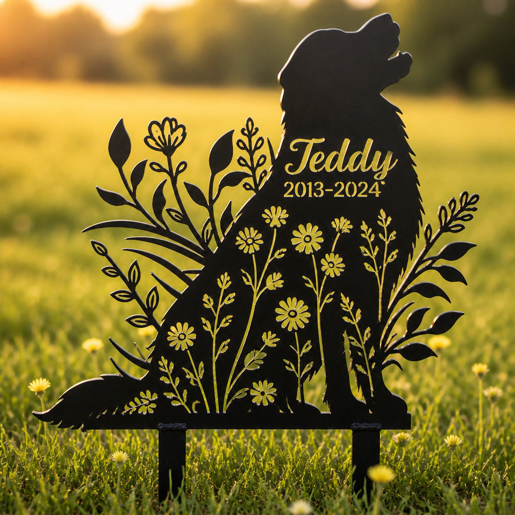Dog Memorial Cut Metal Garden Sign – Custom Name & Years - Personalized Cut Metal Sign 89a88cd2-d4c1-42b3-a728-7091a0be30da.jpg