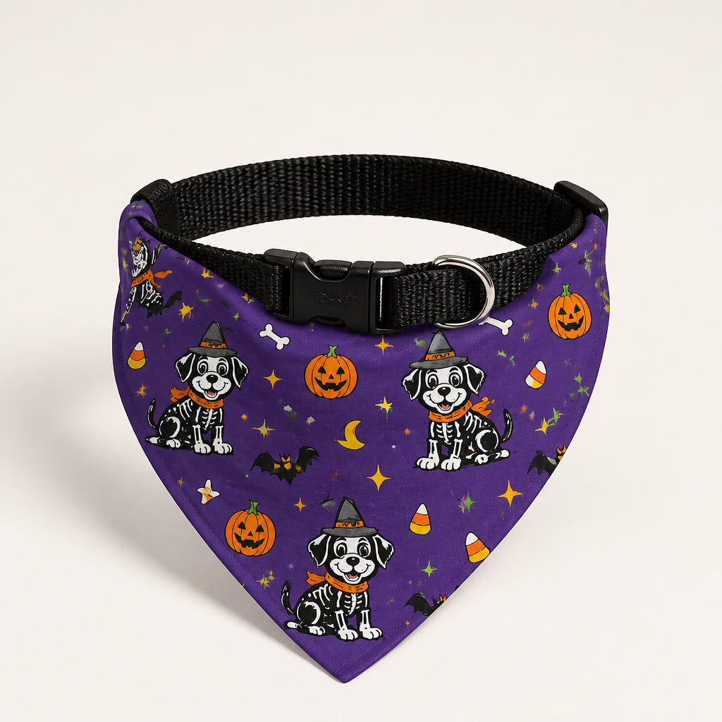 Spooky Skeleton Pup Halloween Pet Bandana - Pet Bandana Collar With Adjustable Buckle 89aa33dd-b3f2-41d4-ad98-d7961c4902c0.jpg