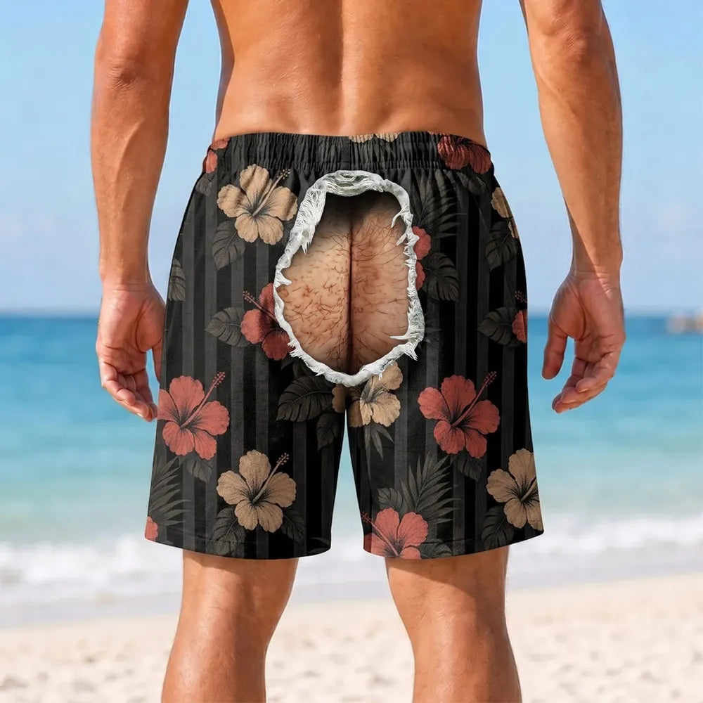 Butt Crack Beach Shorts Tropical Vacation Swim Trunks, Personalized Beach Shorts 89b21a8b-ac9f-4a01-90c9-a27172fa0520-banner-6.webp