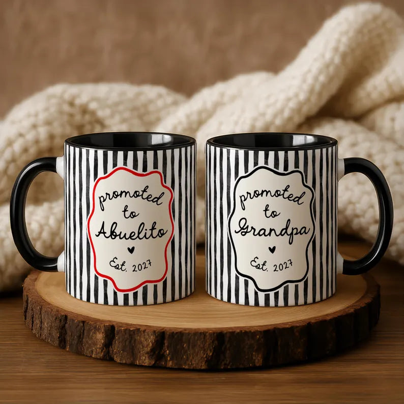 Promoted To Grandparents Mug, Grandma Grandpa Striped Mug, Pregnancy Reveal, Personalized Grandma Grandpa Mugs, Abuelo Abuela Striped Mugs 89c22e4d-66b2-4ae5-b7ba-8771d998ac76-dfgdjfg-5-.webp