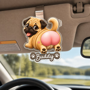 Custom Dog Cartoon Visor Clip – Pet Portrait + Name - Personalized Car Visor Clip 89c8e1f2-553d-4581-8870-8f8108467a58.jpg