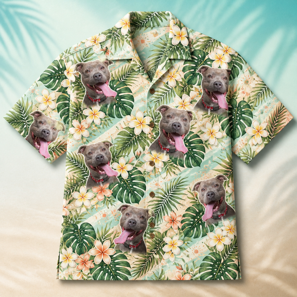 Custom Pet Photo Hawaiian Shirt – Tropical Plumeria Pattern - Personalized Hawaiian Shirt 89de1d96-9f0f-4773-929a-1ea0bcea5fb4.png