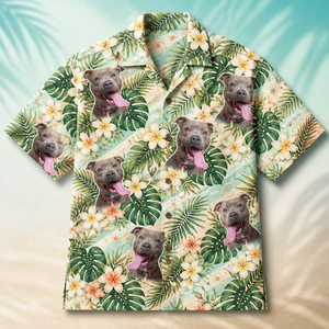 Custom Pet Photo Hawaiian Shirt – Tropical Plumeria Pattern - Personalized Hawaiian Shirt 89de1d96-9f0f-4773-929a-1ea0bcea5fb4.png