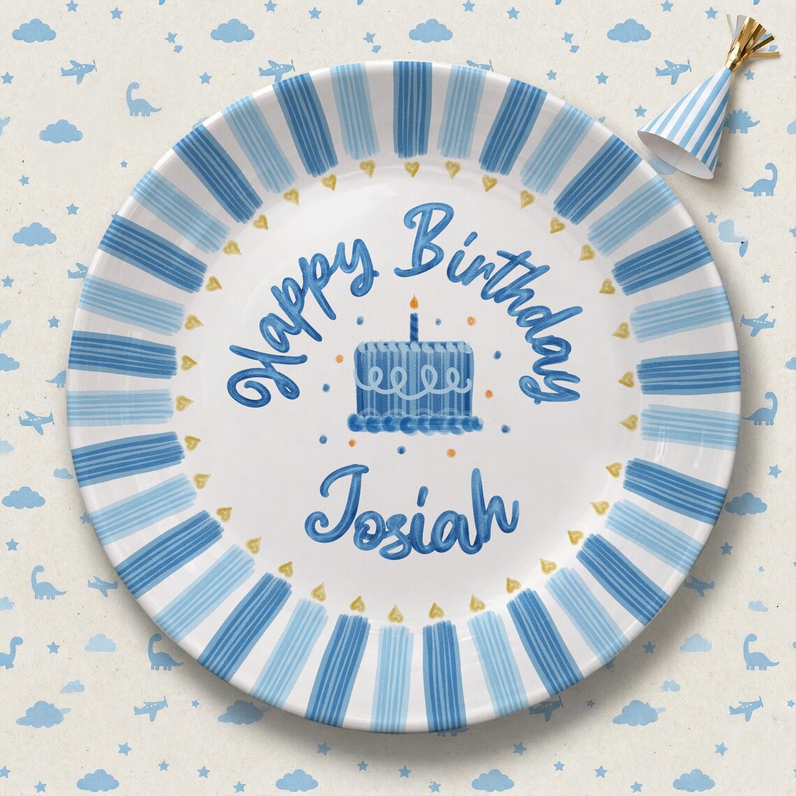 Personalized Birthday Plate for Boy, Custom Name Ceramic Keepsake, Birthday Gift for Kids, Family Party Decor, Memory Plate 89e5023b-97a0-417d-a339-bde64c23f58c-2.jpg
