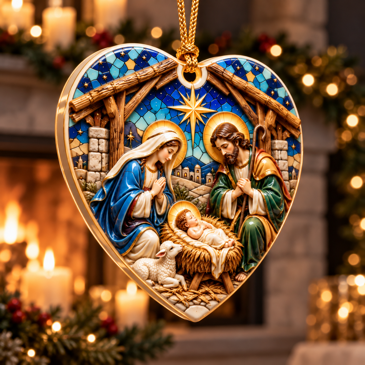 Holy Family Nativity Heart Christmas Ornament – Baby Jesus, Mary & Joseph Keepsake, Religious Christmas Decor & Christian Gift 89f98eee-6a88-4a7e-afda-d94e54fe128b-Qu-treo-Th-nh-Gia-h-nh-tim-5.png