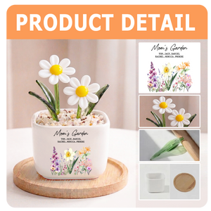 Grandma's Garden Personalized Glass Everlasting Flowers