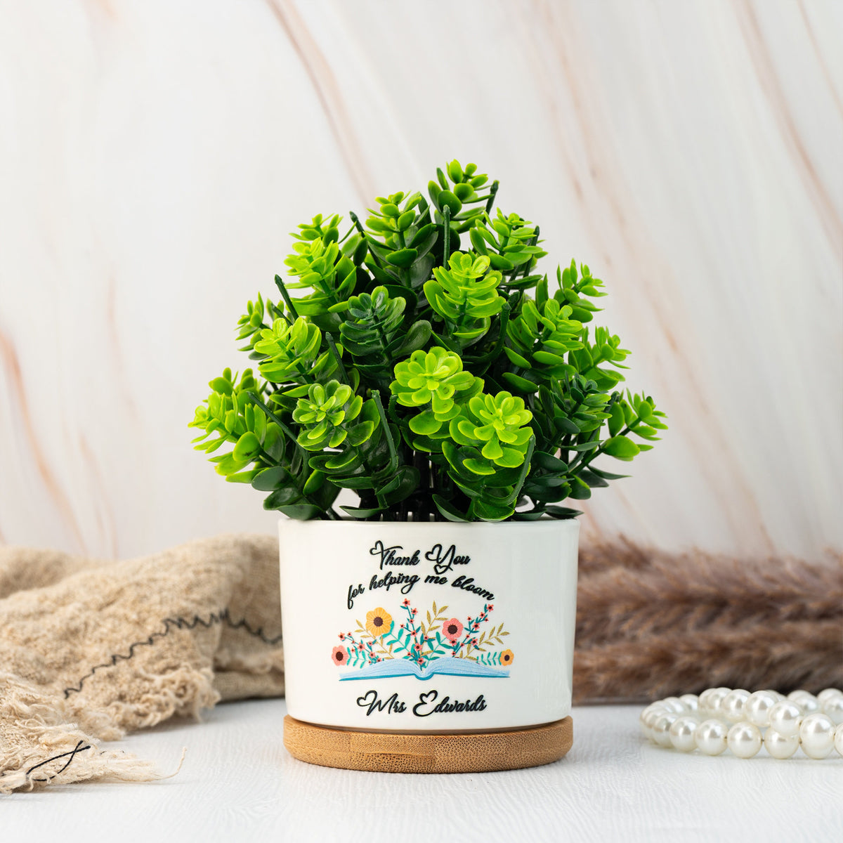 Custom Teacher Appreciation Gift,Thank You Teacher Plant Pot, Flower Pot for Teacher, End Of Year Gift, Thank You Gifts, Leaving School Gifts