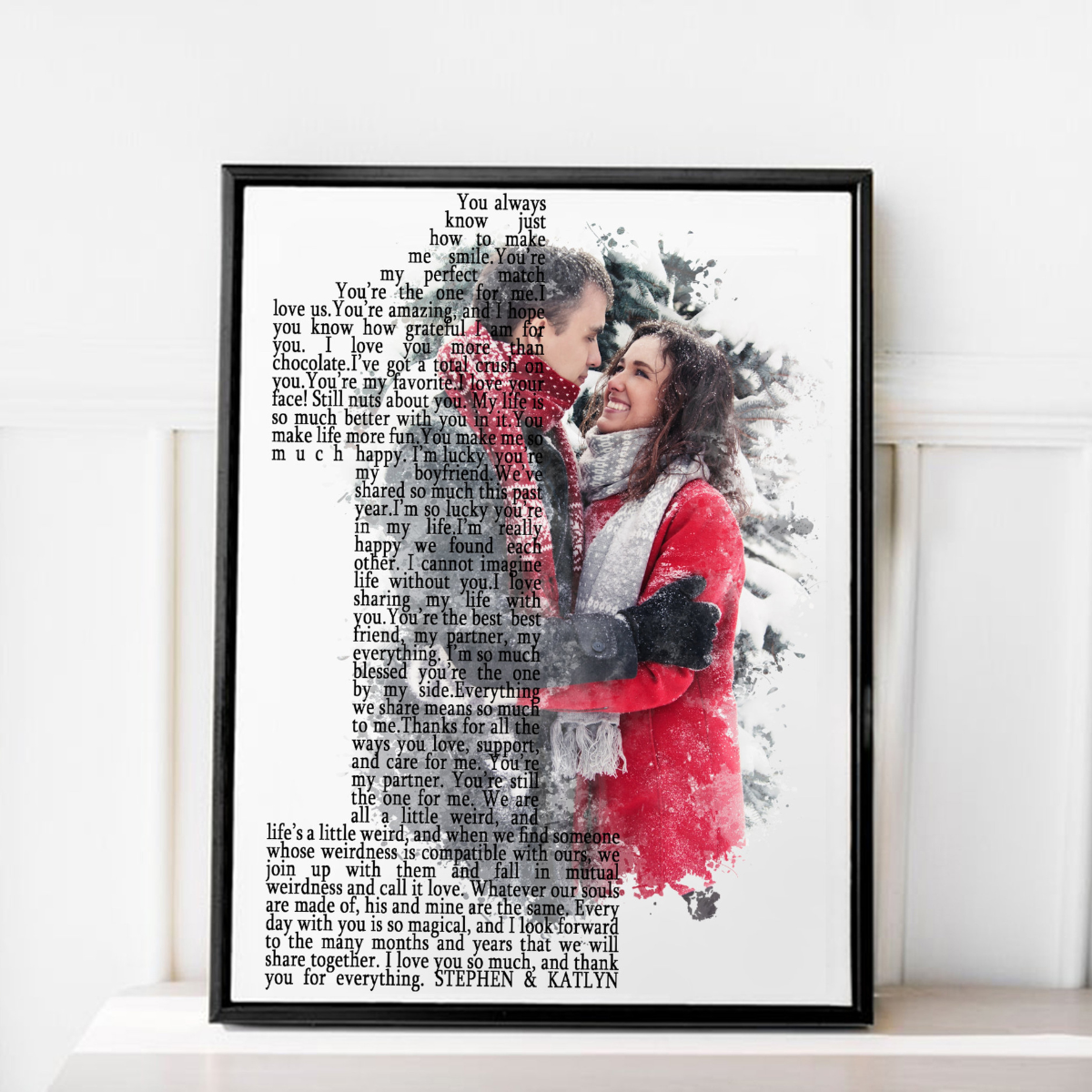 Personalize 1st Anniversary Gift for Boyfriend, 1 Year Anniversary Gift for Husband, First Year Together, Unique First Year Anniversary Gift