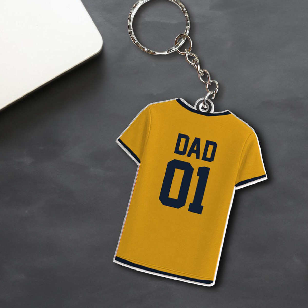 Personalized Soccer Keychain For Dad, Custom Dad Keychain With Kids Names Charm, Soccer Lover Gifts, Father's Day Gift, Sport Keyrings