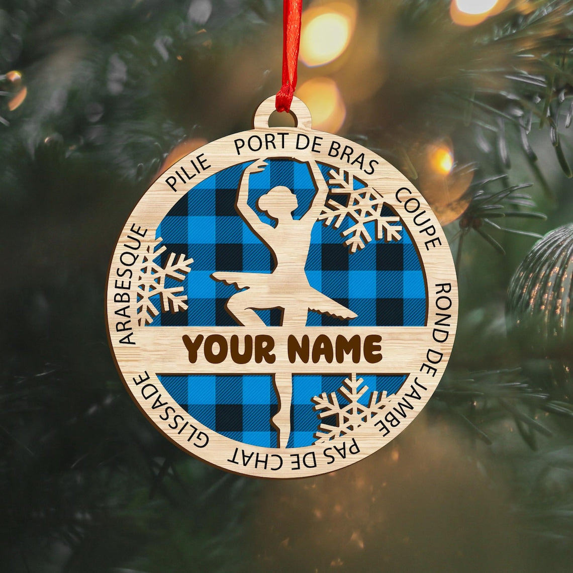 Custom Ballerina Christmas Ornaments, Ballet Ornaments, Christmas Gift For Girl, Christmas For Ballerina, Xmas Gift For Ballet Girls