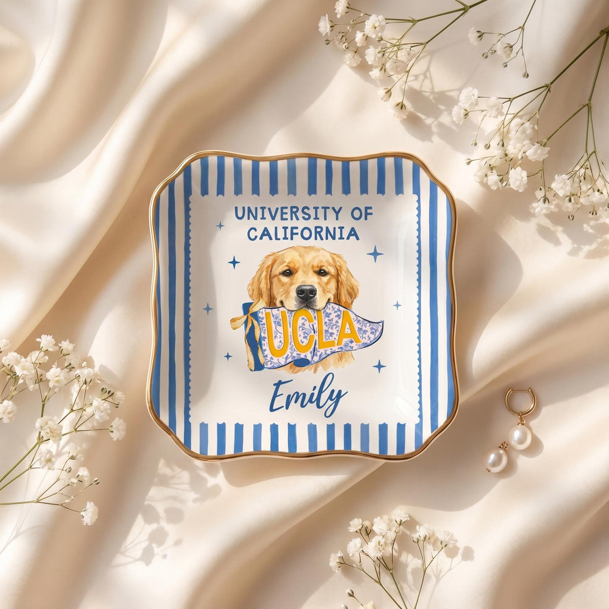 Custom College Pet Portrait Ring Dish, Personalized University Jewelry Tray, Small Graduation Gift for Girls, College Dorm Room Desk Decor 8_a20441c1-f76a-4dd3-9bd7-00df48d423d2.jpg