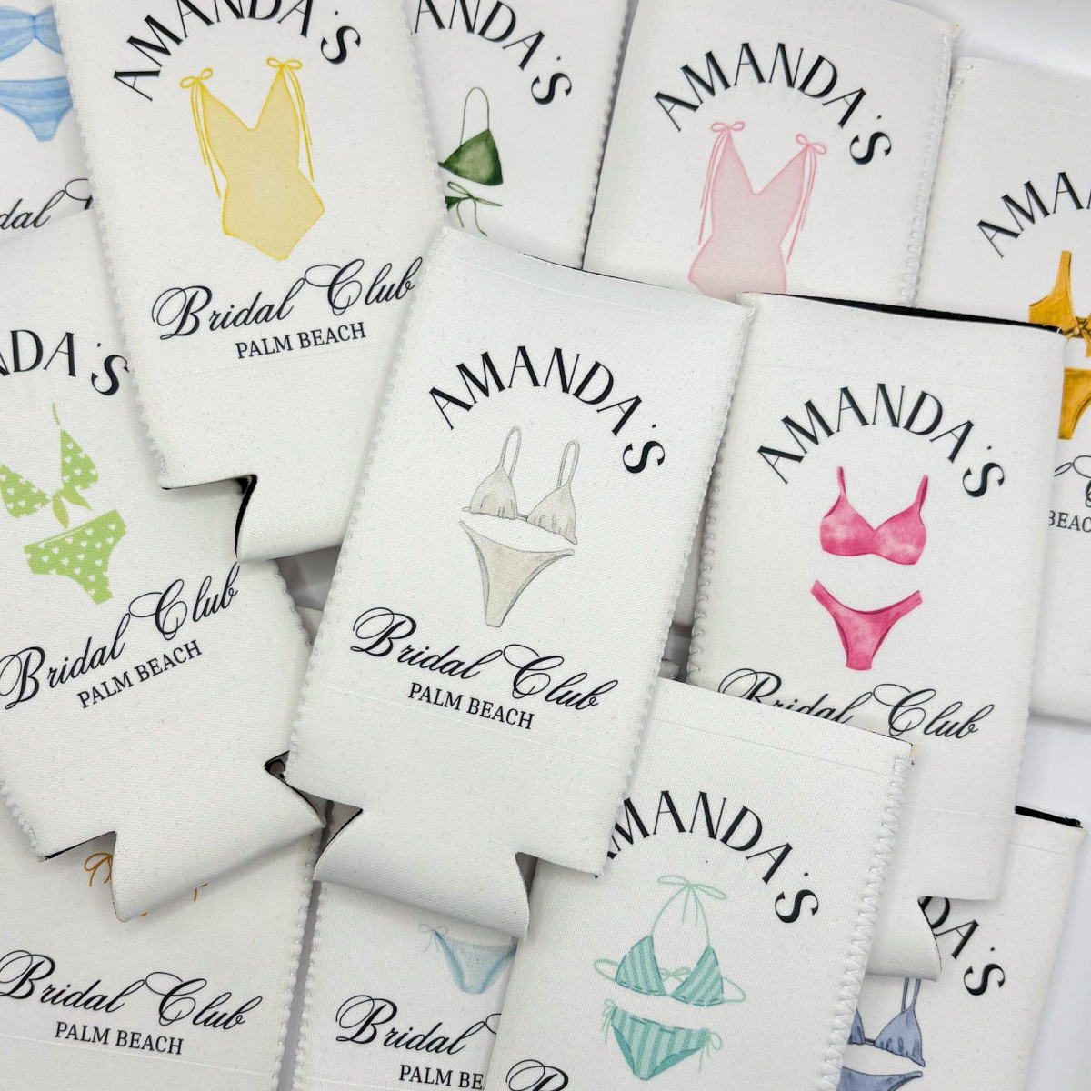 Personalized Coastal Bachelorette Can Cooler, Custom Can Cooler, Beach Bachelorette Party, Lake Life, Palm Springs, Custom Party Favors