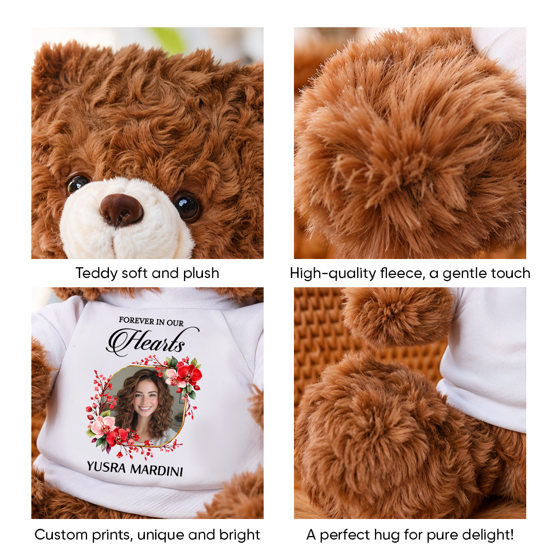 Forever In Our Hearts Sunrise Sunset - Never Forgotten Memorial Teddy Bear