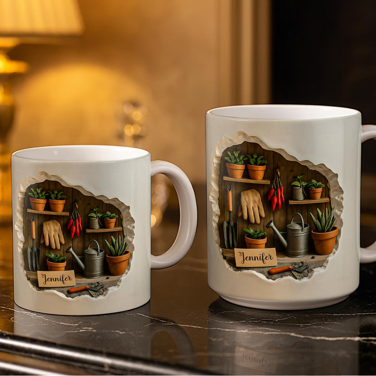 Gardening Tools And Plants Design, Coffee Mug, Gift For Gardening Lovers