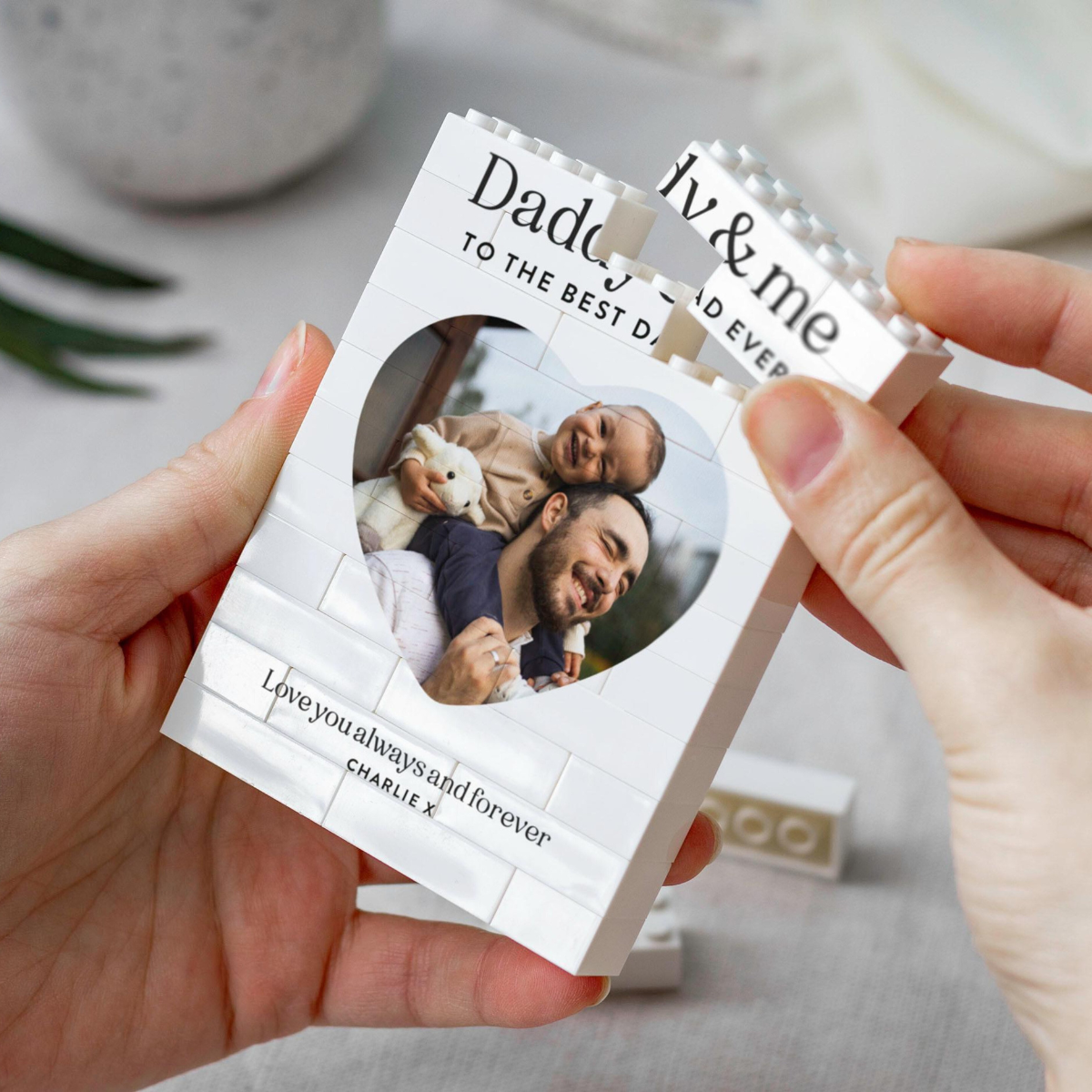 Daddy And Me Gift, Personalised Dad Photo Keepsake, Fathers Day Present From Kids, Best Dad Ever Birthday Gift, New Dad Photo Block