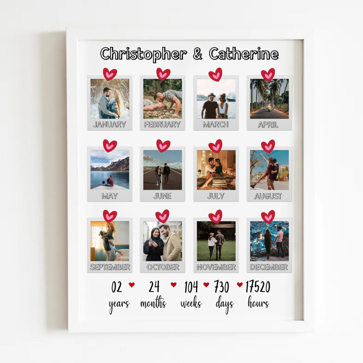 Second Anniversary Gifts, Second Wedding Anniversary, Second Year Wedding Anniversary Gift, 2nd Anniversary Gift, Dating Anniversary for Him