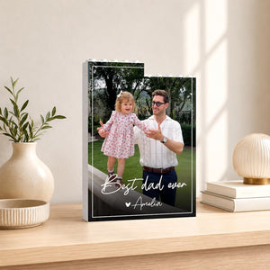 Personalized Dad Photo Building Blocks, Fathers Day Gift for Dad, Custom Photo Building Block, Bricks Puzzle Gift for Husband, New Dad Gift