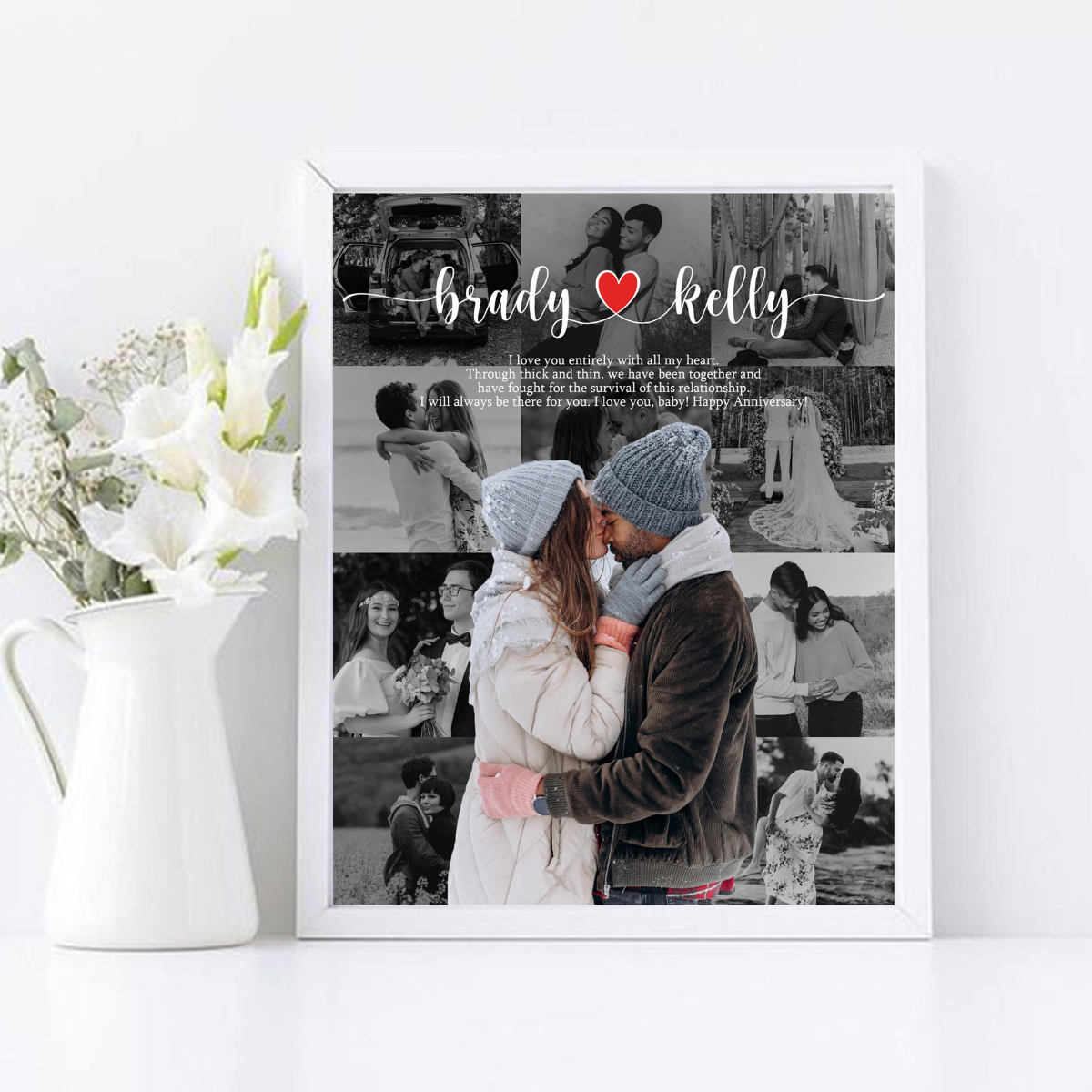 First Anniversary Canvas Wall Art Decor, Best First Anniversary Gifts, First Anniversary, Dating Anniversary, One Year Anniversary Gift