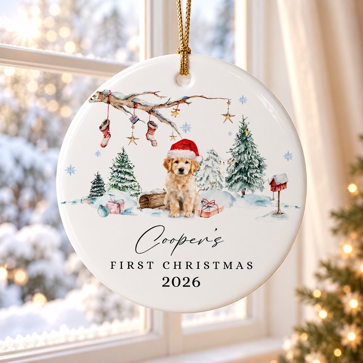 Custom Dog's First Christmas Ornament, Personalized Puppy's Portrait & Name Ceramic Keepsake 8a066e48-612f-4496-a5fc-ad04313d799e-banner-1.png