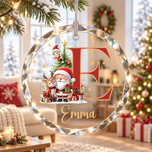 Custom Christmas Initial Ornament, Cute Santa Ornament, Personalized Christmas Tree Decor, Kids Name Ornament, 2026 Christmas Keepsake 8a16f4d2-74a3-48ef-a158-c4b86d1f6930-banner-1.png
