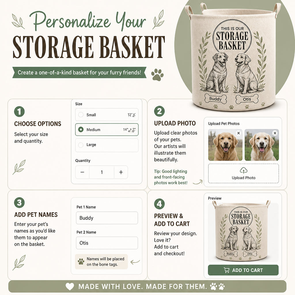 Personalized Dog Names Storage Bag – Wreath Edition - Personalized Storage Bag 8a620faa-7523-433c-bf5e-7adbda3dcc66.jpg
