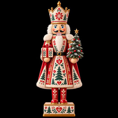 Scandinavian Nutcracker Wooden Block, Nordic Christmas Folk Art Decor, Red Green Nutcracker Soldier Tabletop Shelf Decoration 8a6cfb45-0a1c-4712-9f60-f9267e29d58b--h-1-.jpg