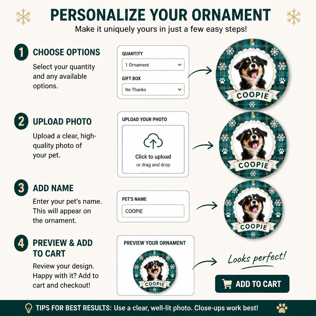 Round Plaid Pet Photo + Name Ornament - Personalized Aluminum Ornament 8a82b6f9-e900-41da-9938-6f19649fedad.jpg