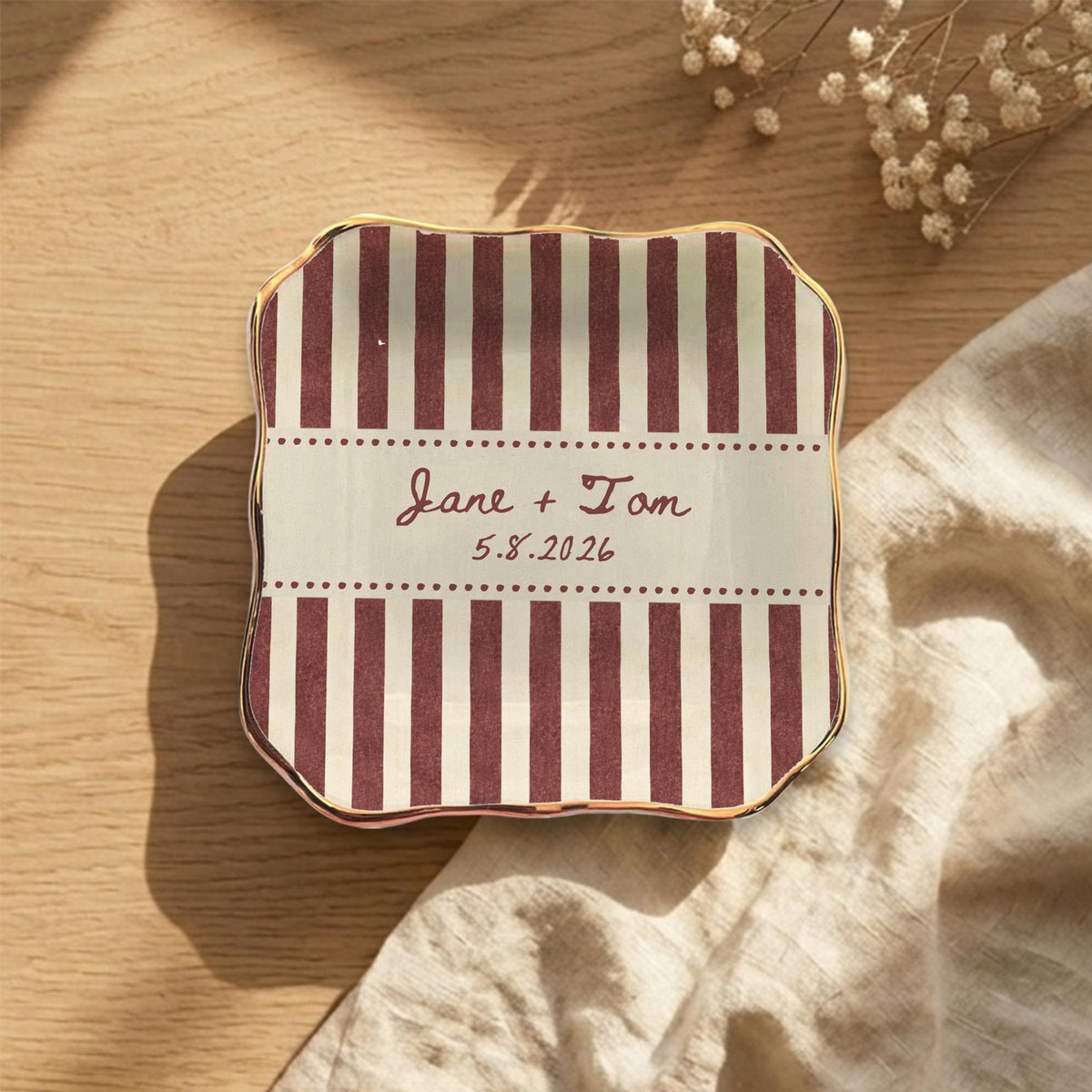Personalized Ceramic Ring Dish, Custom Engagement Gift, Engaged Couples, Newlyweds, Just Married Friends, Cute Christmas Gifts 8a854ed7-aef5-4dda-9fd9-520ec1ce029f-10.jpg
