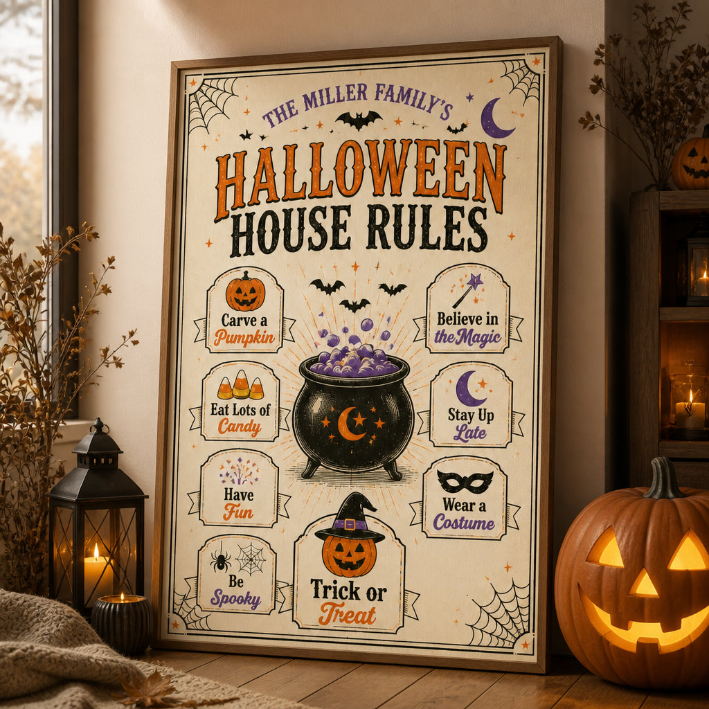 Personalized Family Halloween Rules Canvas - Personalized Canvas 8a8df06c-a420-44b1-ad1a-41def70d6d32.jpg
