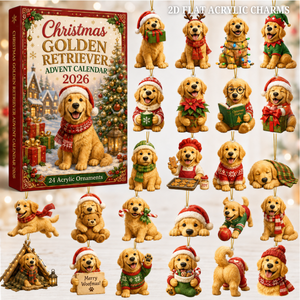 Christmas Golden Retriever Advent Calendar 2026 - 24-Day Festive Countdown, Acrylic Charms Blind Box - Gift For Golden Retriever Lovers 8a93b7df-3cda-4ef2-9fee-8b4ea7d11401-text.png