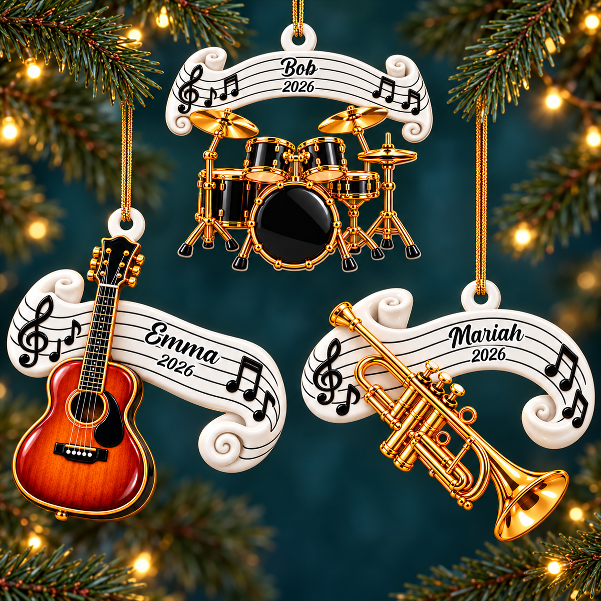 Classic Music Instrument Gift For Band Student, Music Teacher - Personalized Real 3D Ornament 8a97fcbb-1234-4638-a76a-2c798a47e5d8-3.png