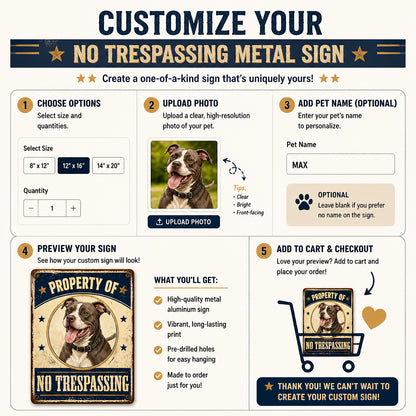 Property Of [Your Dog] – No Trespassing Metal Sign - Personalized Metal Sign 8a9c3ff6-7f40-4f17-b6d0-68635b6cf5ec.jpg