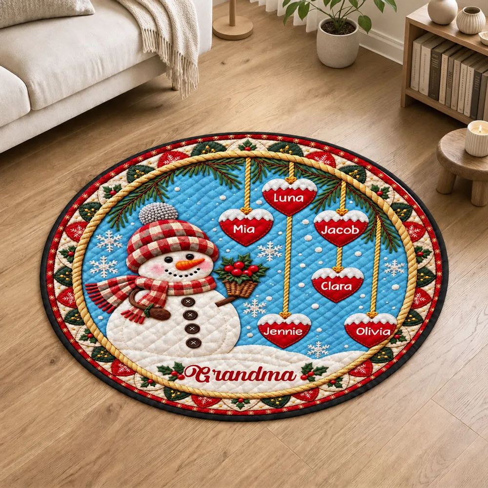 Happy Christmas Snowman Grandma - Personalized Quilted Carpet - Christmas Decoration, Gift For Grandma 8a9ea6d0-0395-4b0d-84bc-aa592aadfe4c-4.png