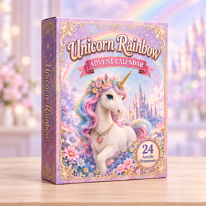 Unicorn Rainbow Advent Calendar 2026 - 24-Day Festive Countdown, Acrylic Charms Blind Box - Gift For Fantasy Lovers 8aae39b9-02fa-4264-a139-10e0f897728c-unicorn-box.png