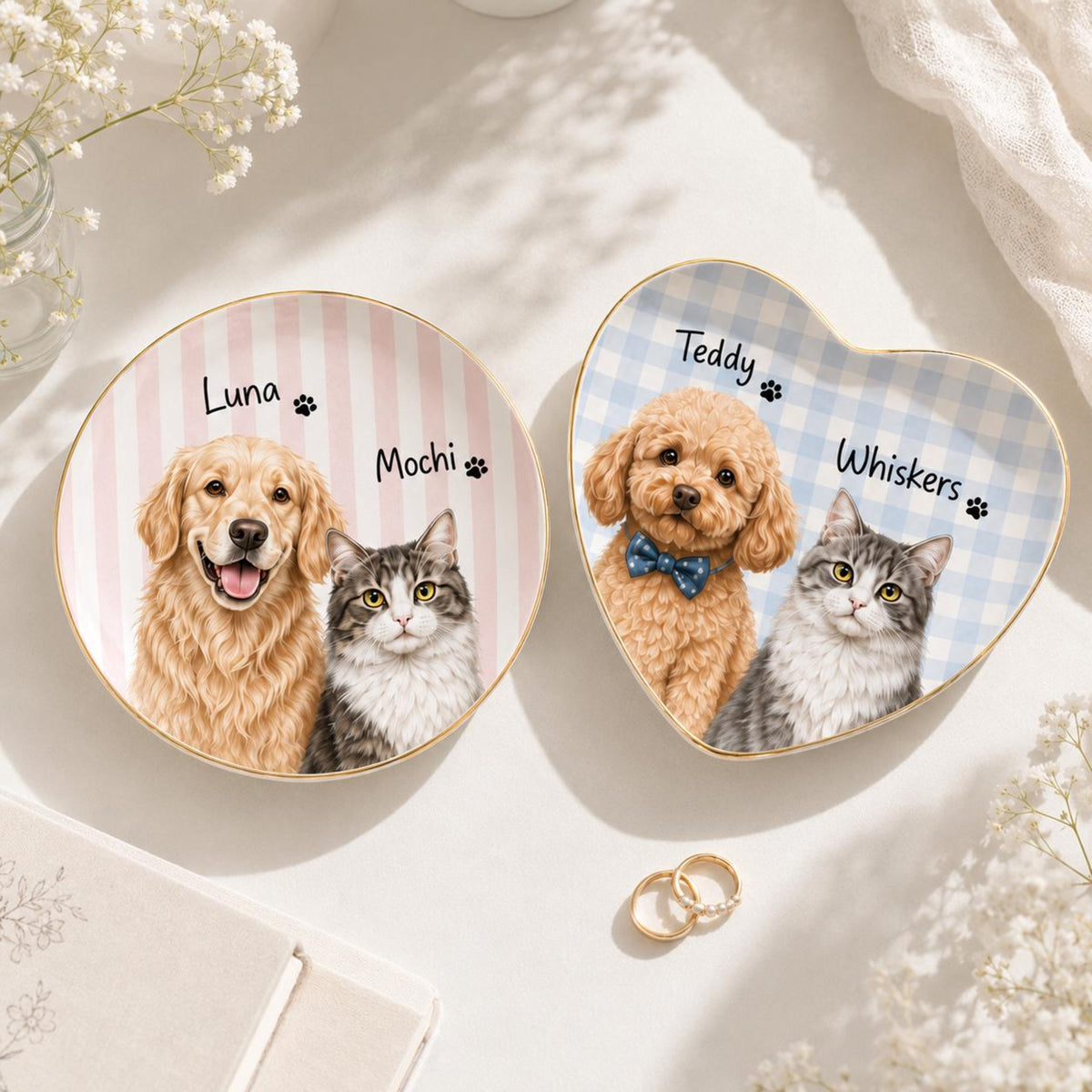 Personalized Pet Portrait Jewelry Dish, Dog Cat Photo Trinket Tray, Pet Memorial Jewelry Dish, Gift For Dog Mom, Gift For Pet Lovers 8ab548b6-dd27-4e35-8525-33373f5bd3bf-banner-6.jpg
