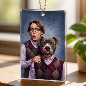 Custom Pet + Owner Head‑Swap Suncatcher – Studio Portrait - Personalized Suncatcher Ornament 8ab78736-4c63-4890-a757-de422c6d6be5.jpg