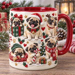 Adorable Pug Christmas Mug, Cute Holiday Puppy Coffee Cup For Pug Lovers 8ad3a98b-af22-4886-8031-c881005d6fa2-PugChristmasAccentMugNCU0NT120.png