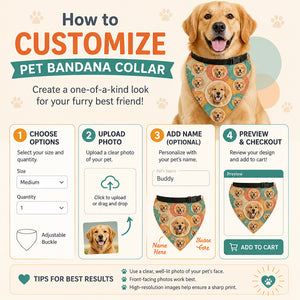 Custom Pet Face Pop-Art Medallion Bandana - Personalized Pet Bandana Collar With Adjustable Buckle 8af8707a-97f2-410d-b2a2-9e3275613cc2.jpg