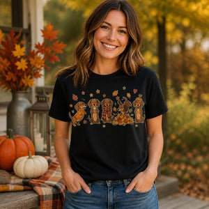 Autumn Dachshund Wreath Tee - T-shirt 8b00ca68-6b3c-40b5-8009-ad0b58886301.jpg