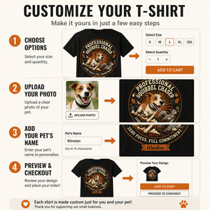 Professional Squirrel Chaser — Custom Dog Cartoon T‑Shirt - Personalized T-shirt 8b03d6f7-2904-49f1-a513-8b42f1319f11.jpg