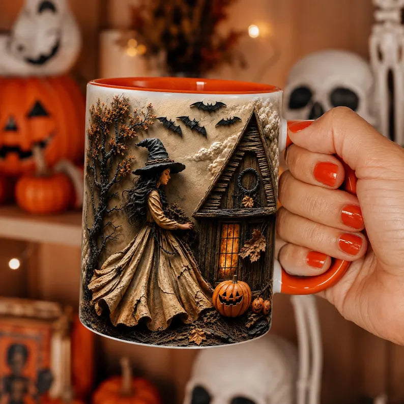 Halloween Witch Mug, Gothic Cottage Coffee Mug, Vintage Witch House Mug, Spooky Fall Ceramic Mug, Pumpkin Halloween Cup, Witchy Autumn Gift 8b03ff6a-d5e6-4336-af89-c5bbedf7d0aa-sdvgfds-3-.webp