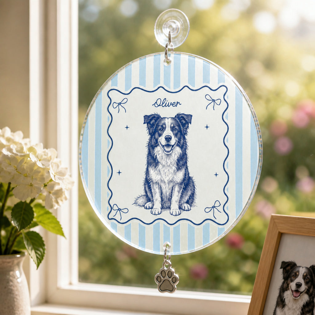 Custom Pet Sketch Name Magnet - Personalized 1 Layered Suncatcher with Charm 8b074842-2ed8-4a81-93cd-08a217acd9dd.jpg