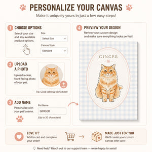 Custom Cameo Gingham Pet Portrait Canvas - Personalized Canvas 8b1ba6d8-73d6-4f6d-8990-fbb40c3ff7c1.jpg